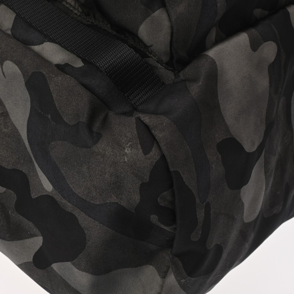 PRADA Camouflage Backpack Khaki Green Nylon Daypack - Picture 6 of 11